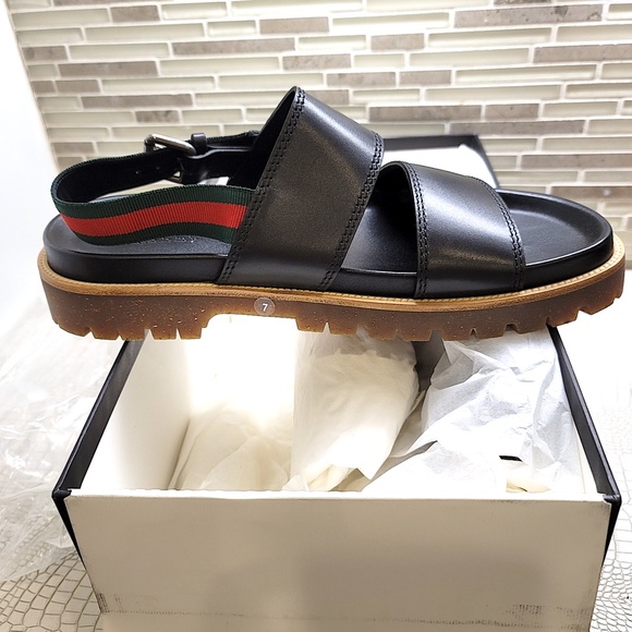 New Men's Unused Super High-End Couture Hand-Made Couture Cirano Gucci Sandals - Picture 5 of 16